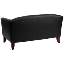 HERCULES Imperial Series Black Leather Loveseat