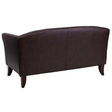HERCULES Imperial Series Brown Leather Loveseat
