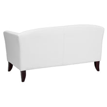 HERCULES Imperial Series White Leather Loveseat