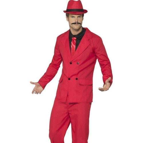 Zoot Suit Adult Red - 20S Razzle Mad Fancy Dress